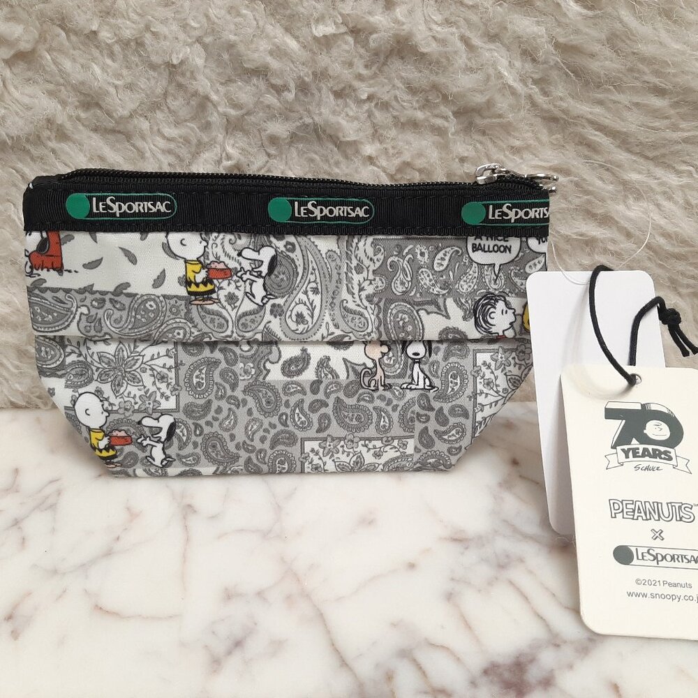 LeSportsac x Snoopy 70 Years Paisley Limited JPN Cosmetic Mini Pouch